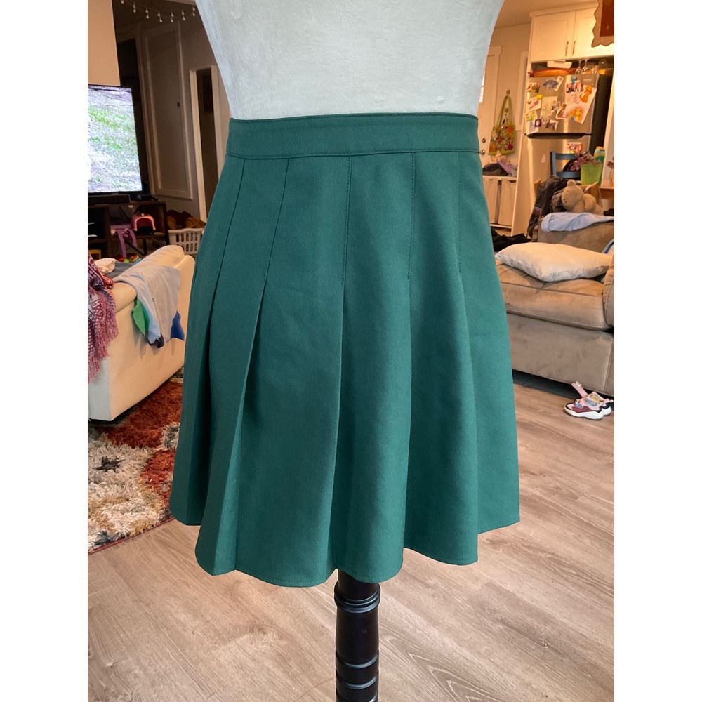BP Nordstrom Hunter Green Pleated Mini Skirt High Waisted Preppy Size S